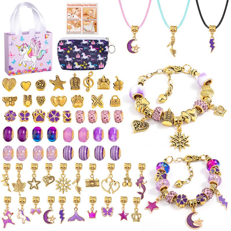 BowLift | CHARMELLA – Sparkly Girls Charm Bracelet Making Kit for Creative Fun