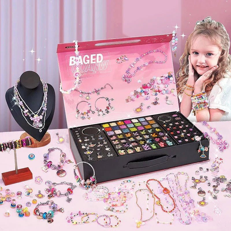 BowLift | CHARMELLA – Sparkly Girls Charm Bracelet Making Kit for Creative Fun
