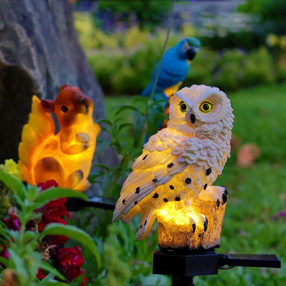 BowLift | Garden Light Solar Owl Outdoor LED Set