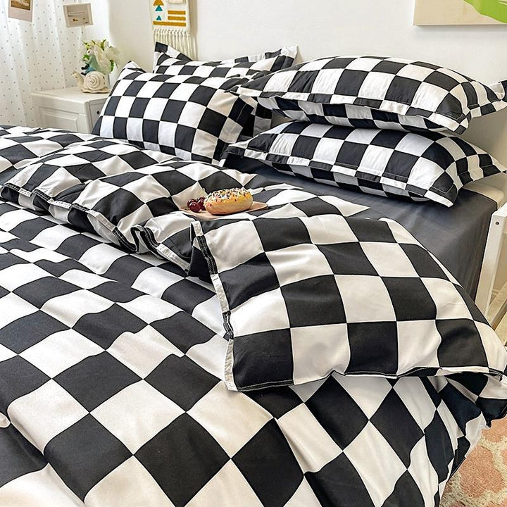 BowLift | Checked Bedding Set