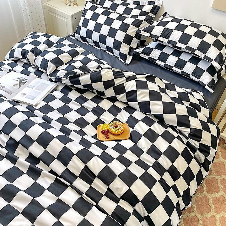 BowLift | Checked Bedding Set