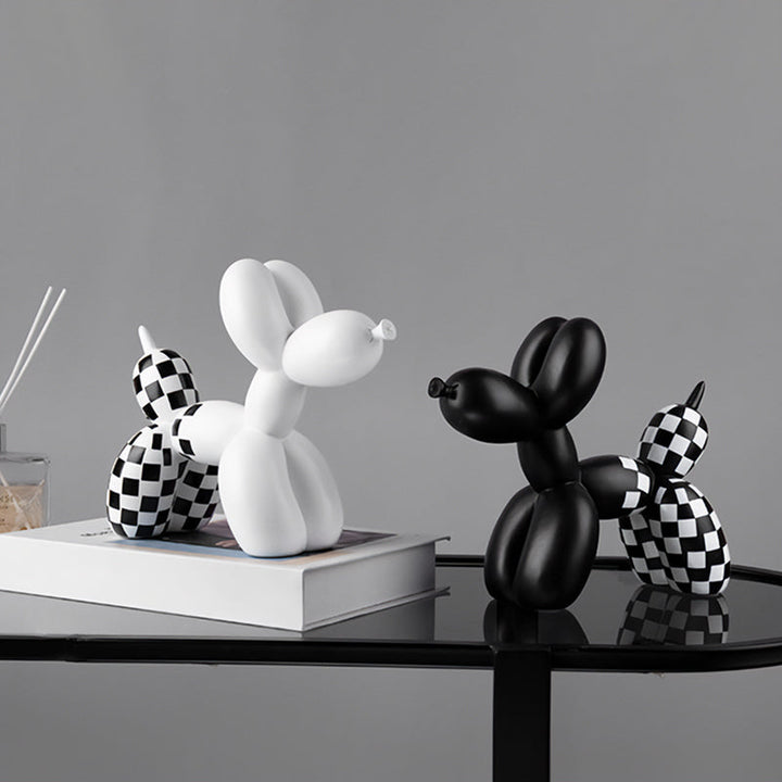 BowLift | Checked Balloon Dog