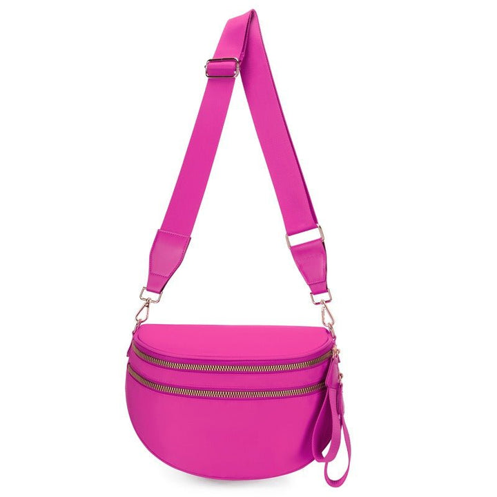 BowLift | LuxeMosaic Iris Crossbody Bag | Stylish checkerboard purse with adjustable strap for everyday essentials