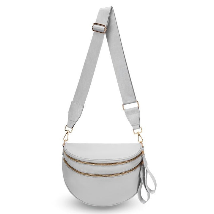 BowLift | LuxeMosaic Iris Crossbody Bag | Stylish checkerboard purse with adjustable strap for everyday essentials