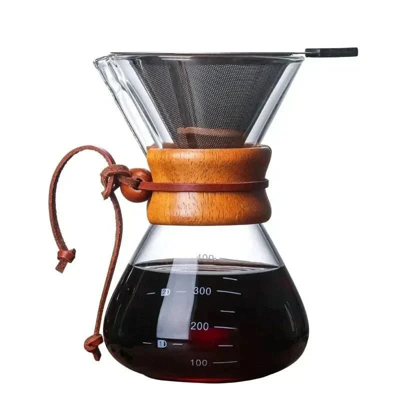 BowLift | Chemex Coffee Pot with Hario V60 Dripper Set – Precision Brewing with Style