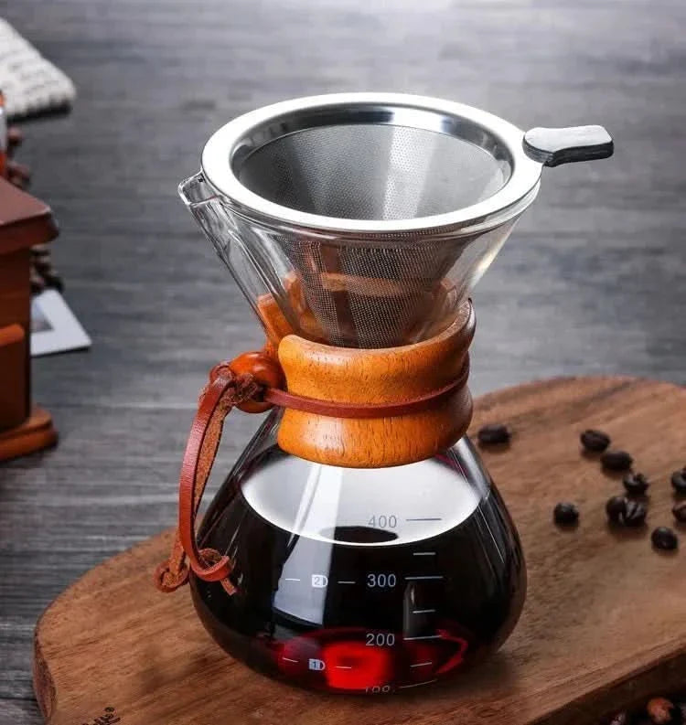 BowLift | Chemex Coffee Pot with Hario V60 Dripper Set – Precision Brewing with Style