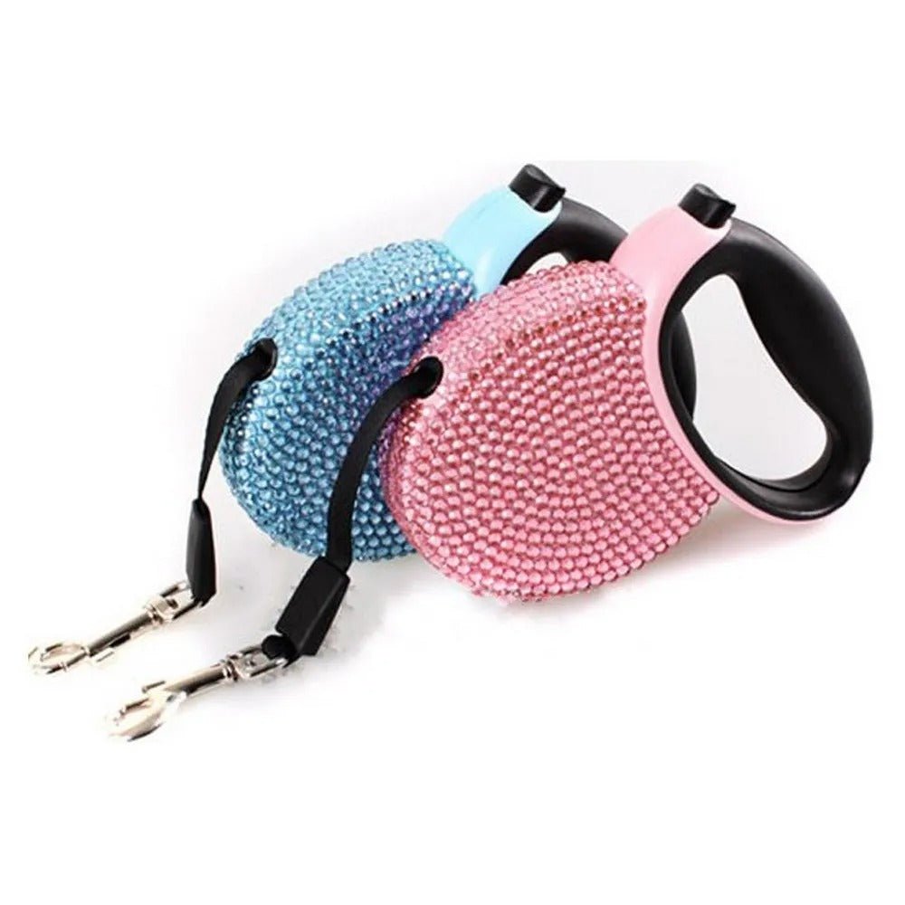 BowLift | CHICCANIN Leash – Retractable Dog Leash with Rhinestone Design