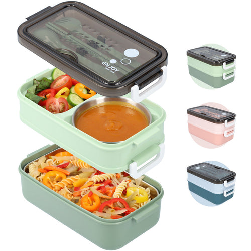 BowLift | Leak-Proof Lunch Box with Soup Bowl | BPA-Free Bento Box | Portable Food Container for Adults & Kids
