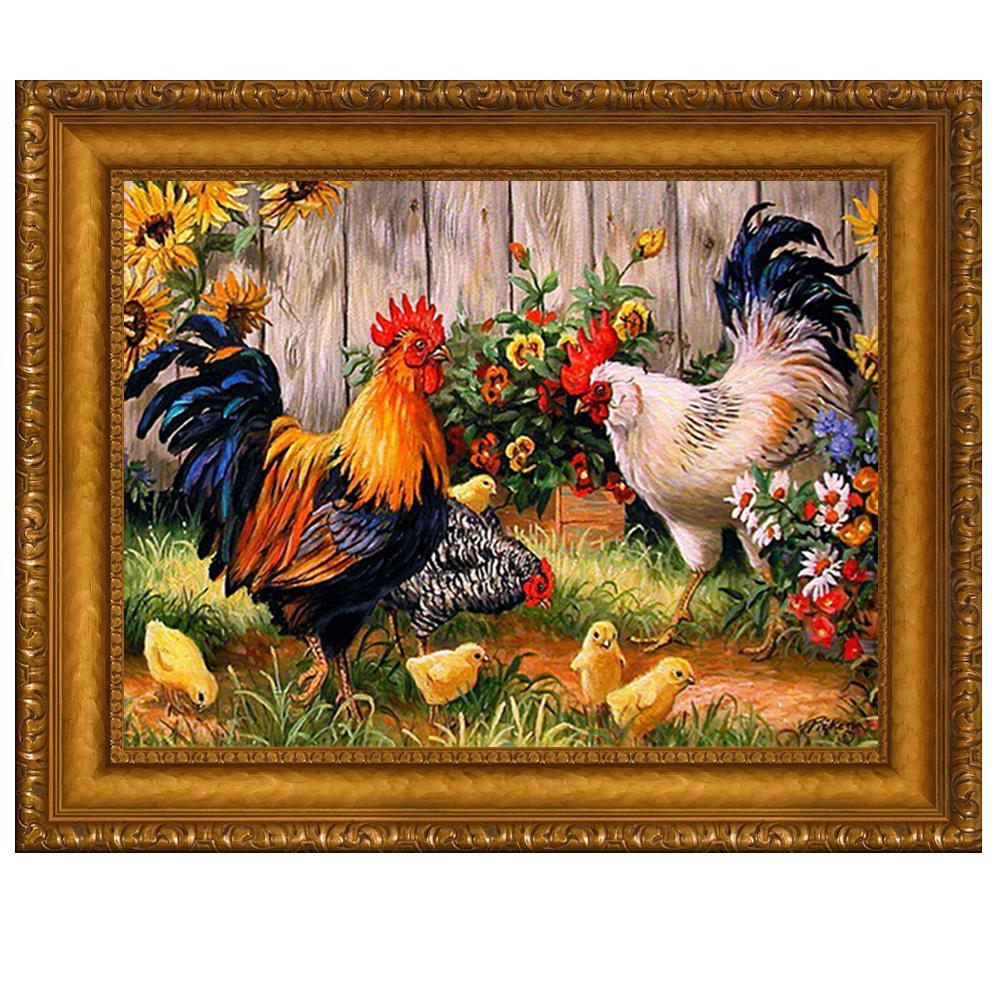 Chickens in the Garden - GemPaint Kit | Bowlift