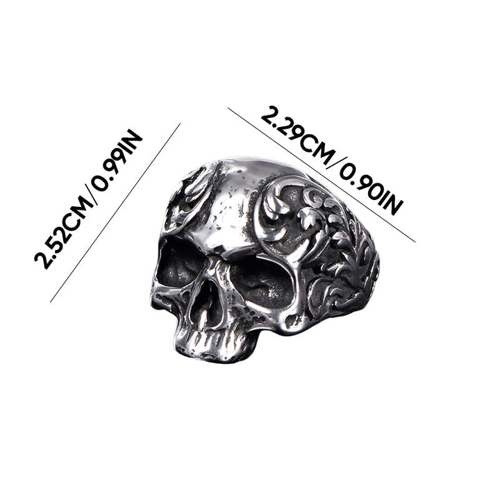BowLift | Punk Style Titan Skull Ring
