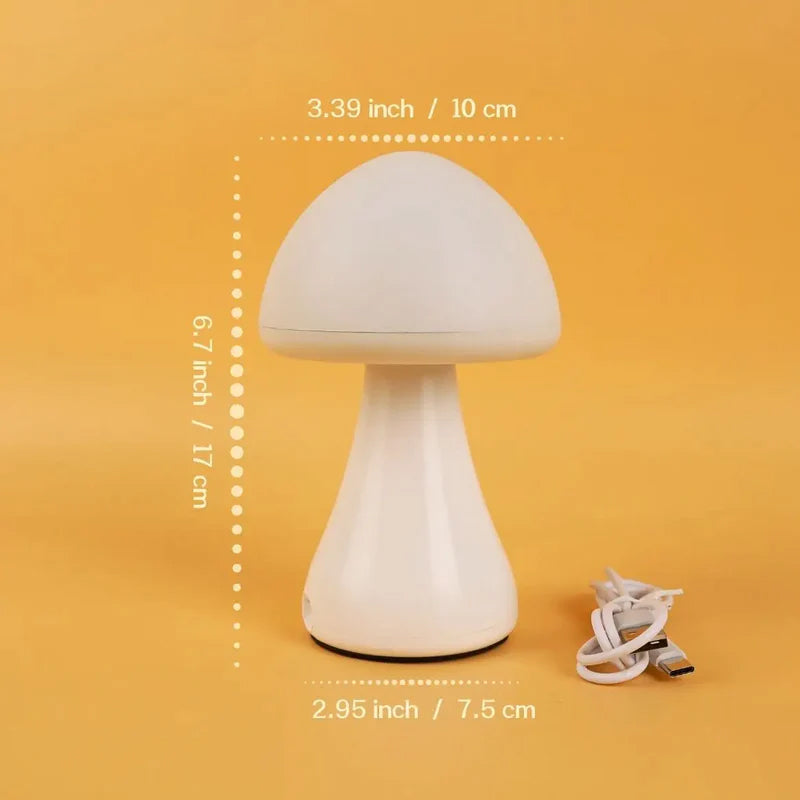 BowLift | LED rechargeable touch mushroom desk lamp