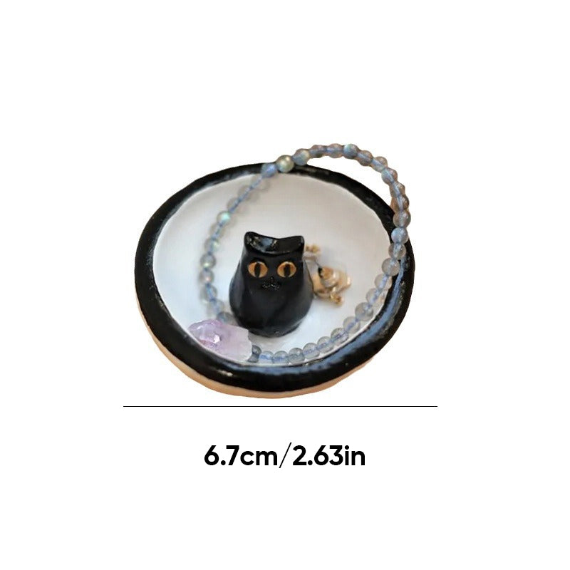 BowLift | Lucky Black Cat Decorative Trinket Bowl Dish