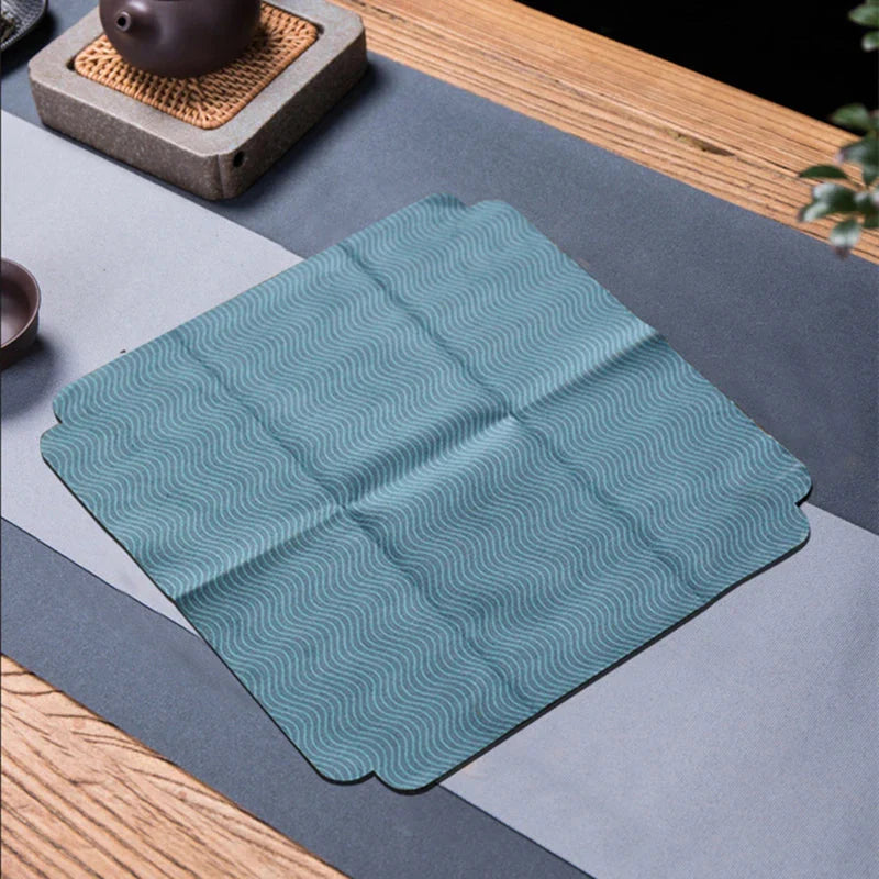 Chinese Style Square Dishcloth Lotus Table Mat Napkins For Plate | Bowlift
