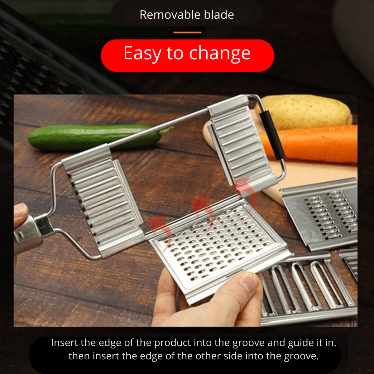 BowLift | CHOPWISE – Multi-Purpose Kitchen Cutter with Interchangeable Blades