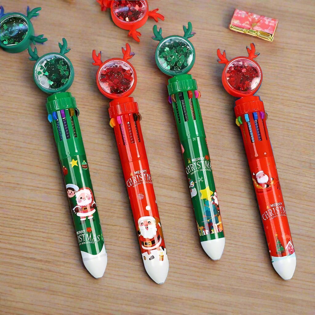 BowLift | Christmas Ballpoint Pen Set Of 10  – Perfect Gifts for Kids This Merry Season & New Year