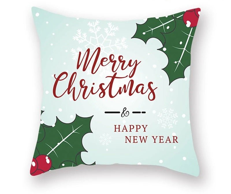 BowLift | Christmas Cushion Cover – Festive Santa & Elk Design for Holiday Decor & Perfect New Year Gift