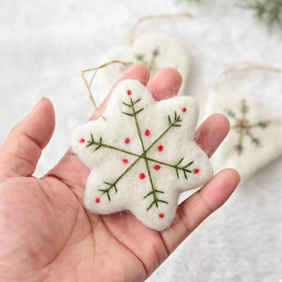 BowLift | Christmas Felt Snowflake Ornament