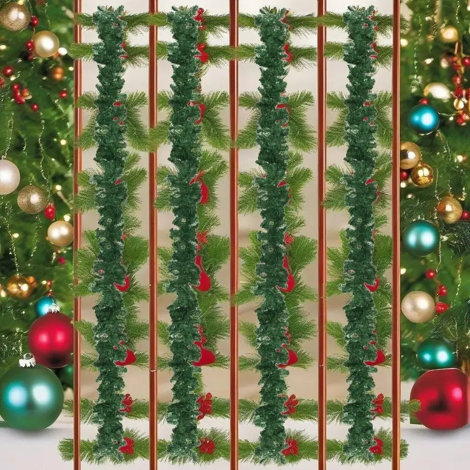 BowLift | Christmas Garland with LED Lights – 32.8ft  Sparkling Holiday Décor to Enchant Your Home & Outdoor Spaces