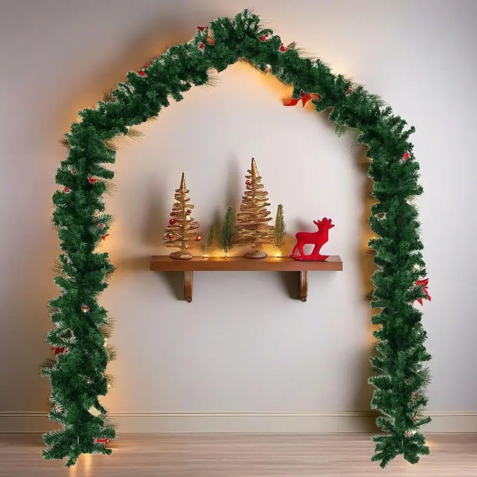 BowLift | Christmas Garland with LED Lights – 32.8ft  Sparkling Holiday Décor to Enchant Your Home & Outdoor Spaces