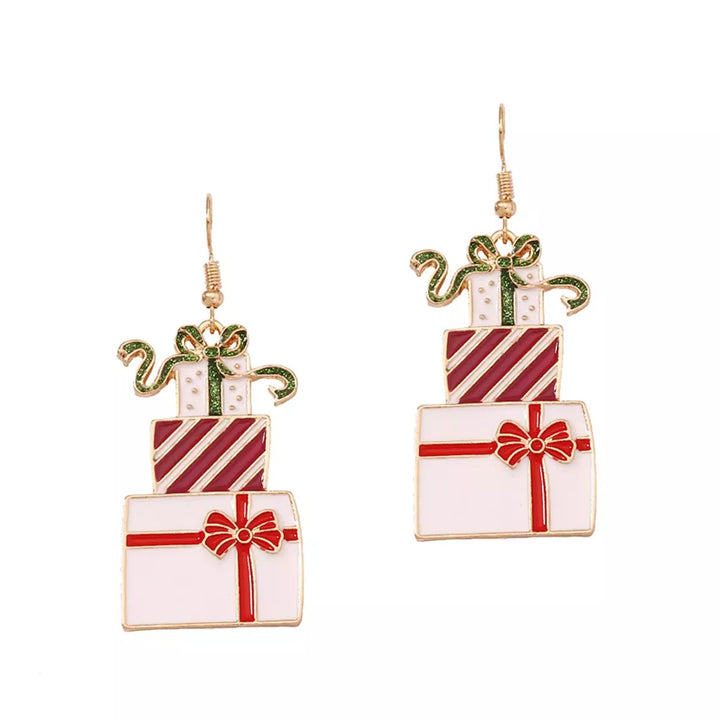 BowLift | Christmas Gift Box Dangle Earrings