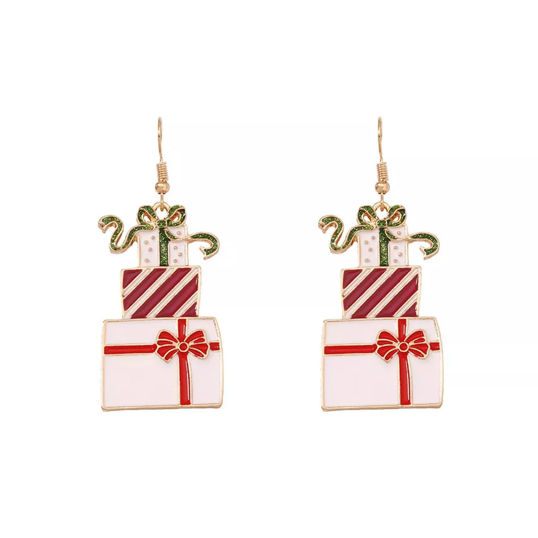 BowLift | Christmas Gift Box Dangle Earrings