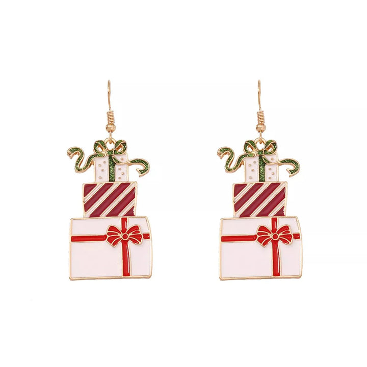 BowLift | Christmas Gift Box Dangle Earrings
