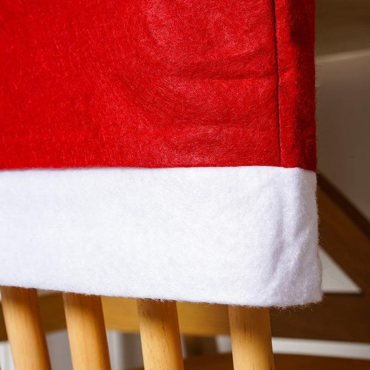BowLift | Christmas Santa Hat Chair Covers - Festive Chair Elegance - 4 piece set