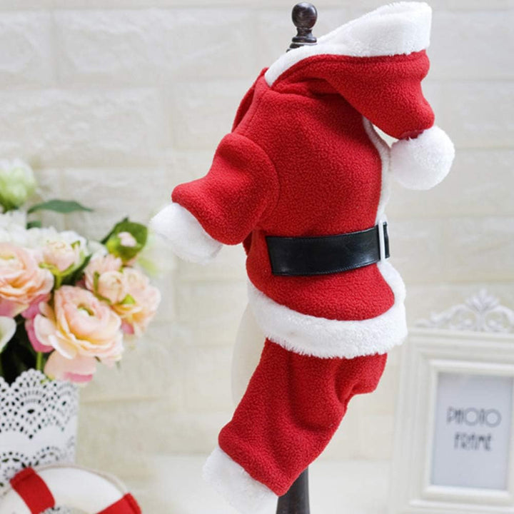 BowLift | Christmas Santa Suit for Dogs – Cozy Hooded Christmas Outfit for Festive Four-Legged Friends