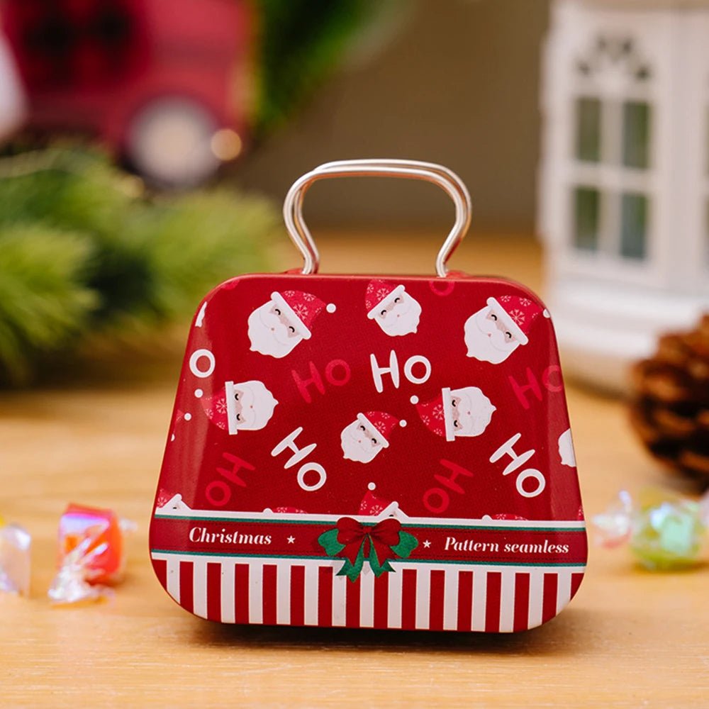 BowLift | Christmas Tin Gift Box Set   – Charming Metal Storage Boxes with Lids for Holiday Treats