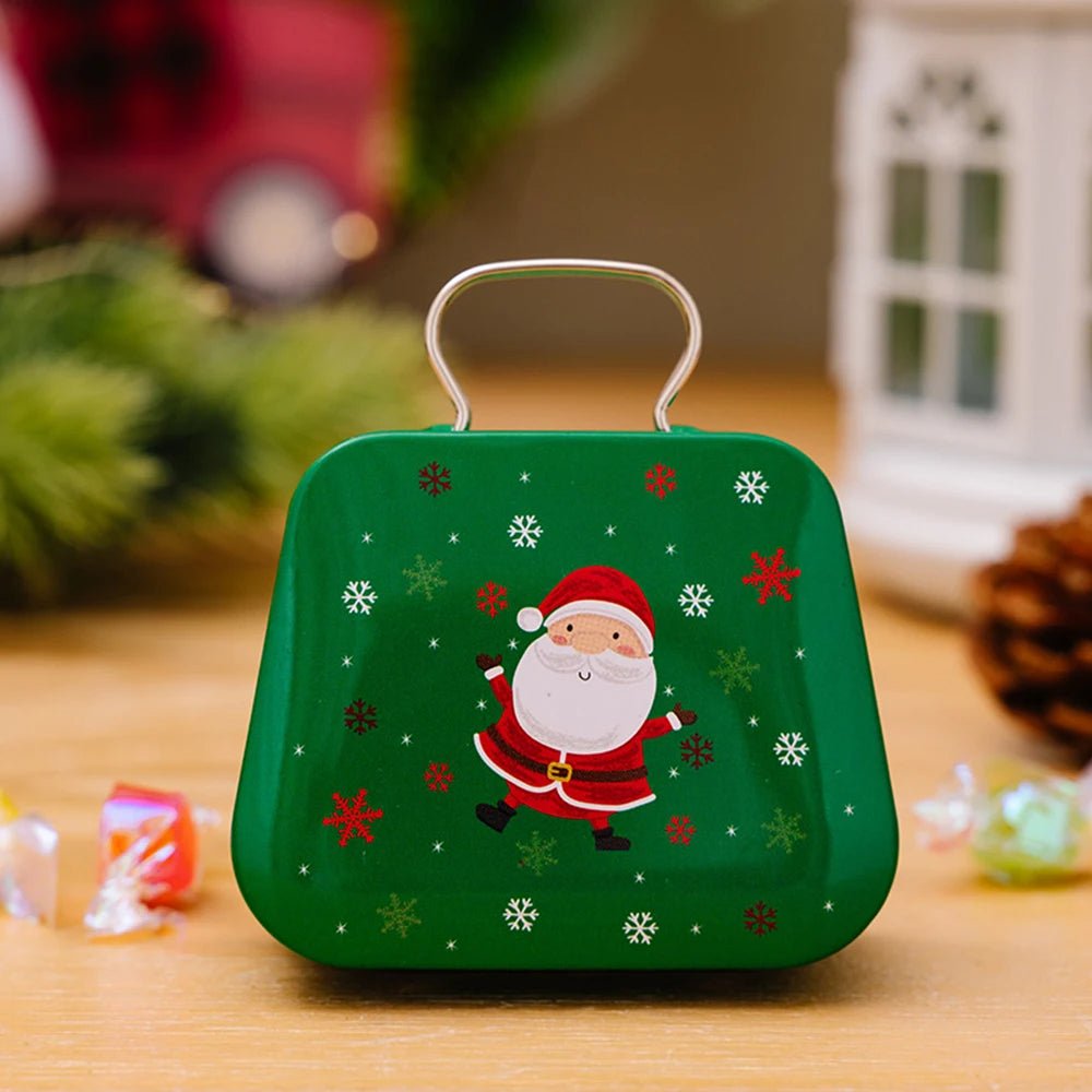 BowLift | Christmas Tin Gift Box Set   – Charming Metal Storage Boxes with Lids for Holiday Treats