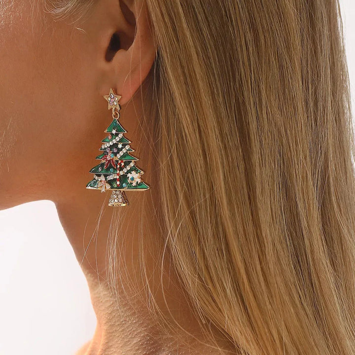 BowLift | Christmas Tree Dangle Earrings