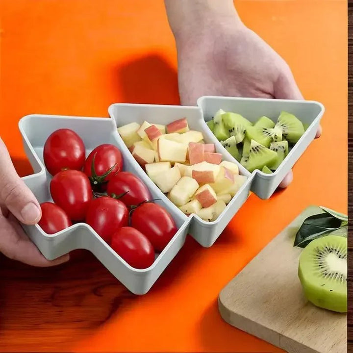 BowLift | Christmas Tree-Shaped Snack Plates - Set of 4 – Perfect for Candy, Nuts, Fruits, and Desserts at Parties & Holidays