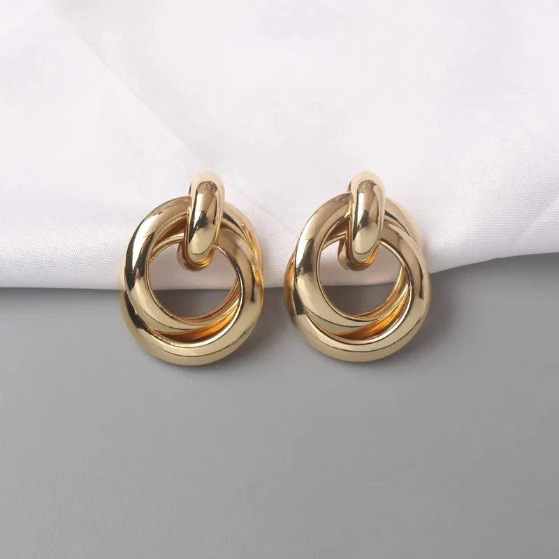 BowLift | Circular Geometric Interwoven Earrings