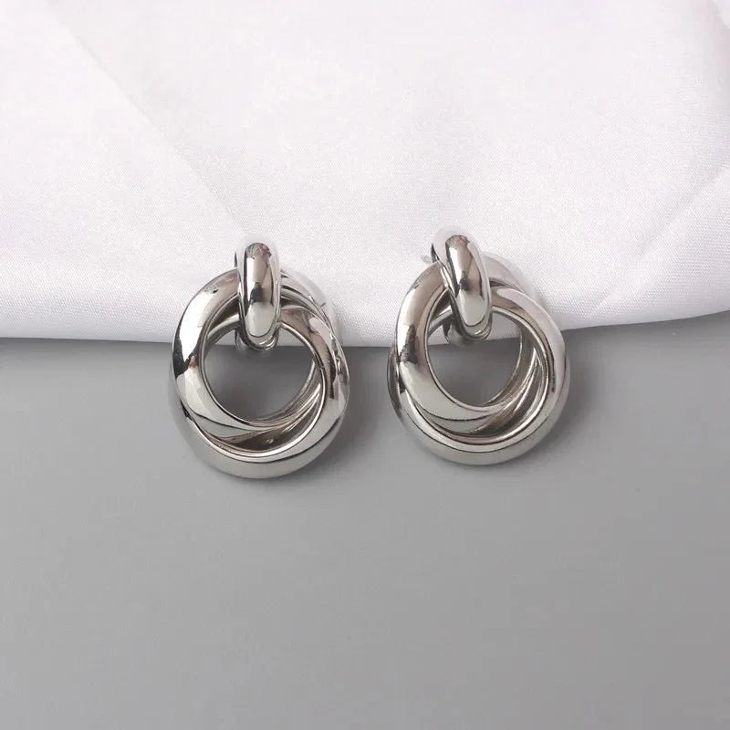 BowLift | Circular Geometric Interwoven Earrings