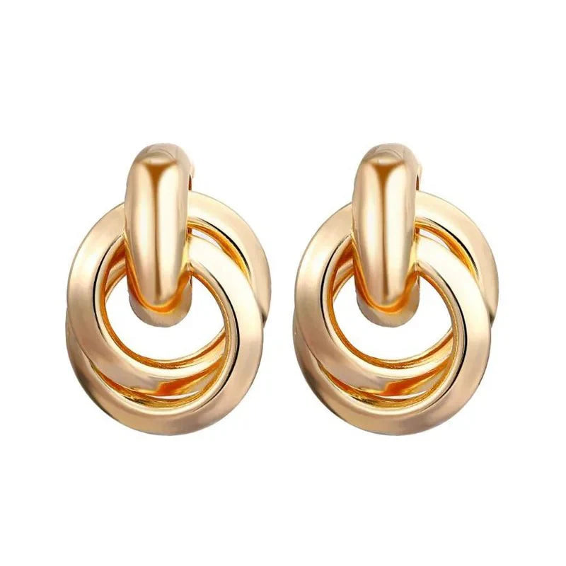 BowLift | Circular Geometric Interwoven Earrings