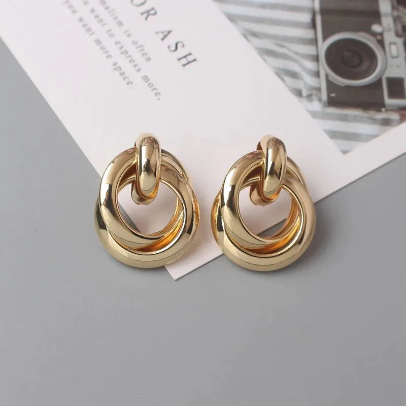 BowLift | Circular Geometric Interwoven Earrings