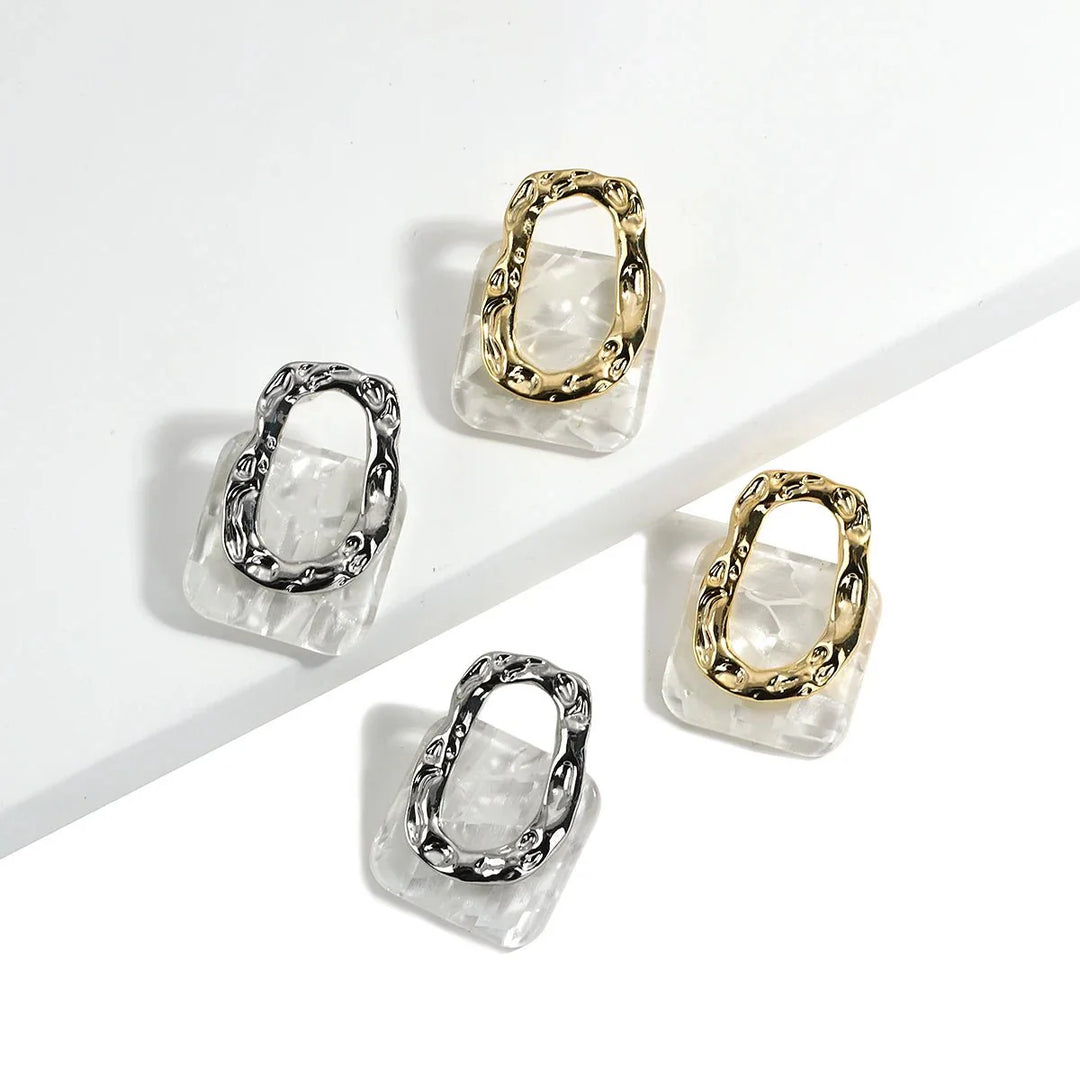 BowLift | Classy Geometric Square Earrings