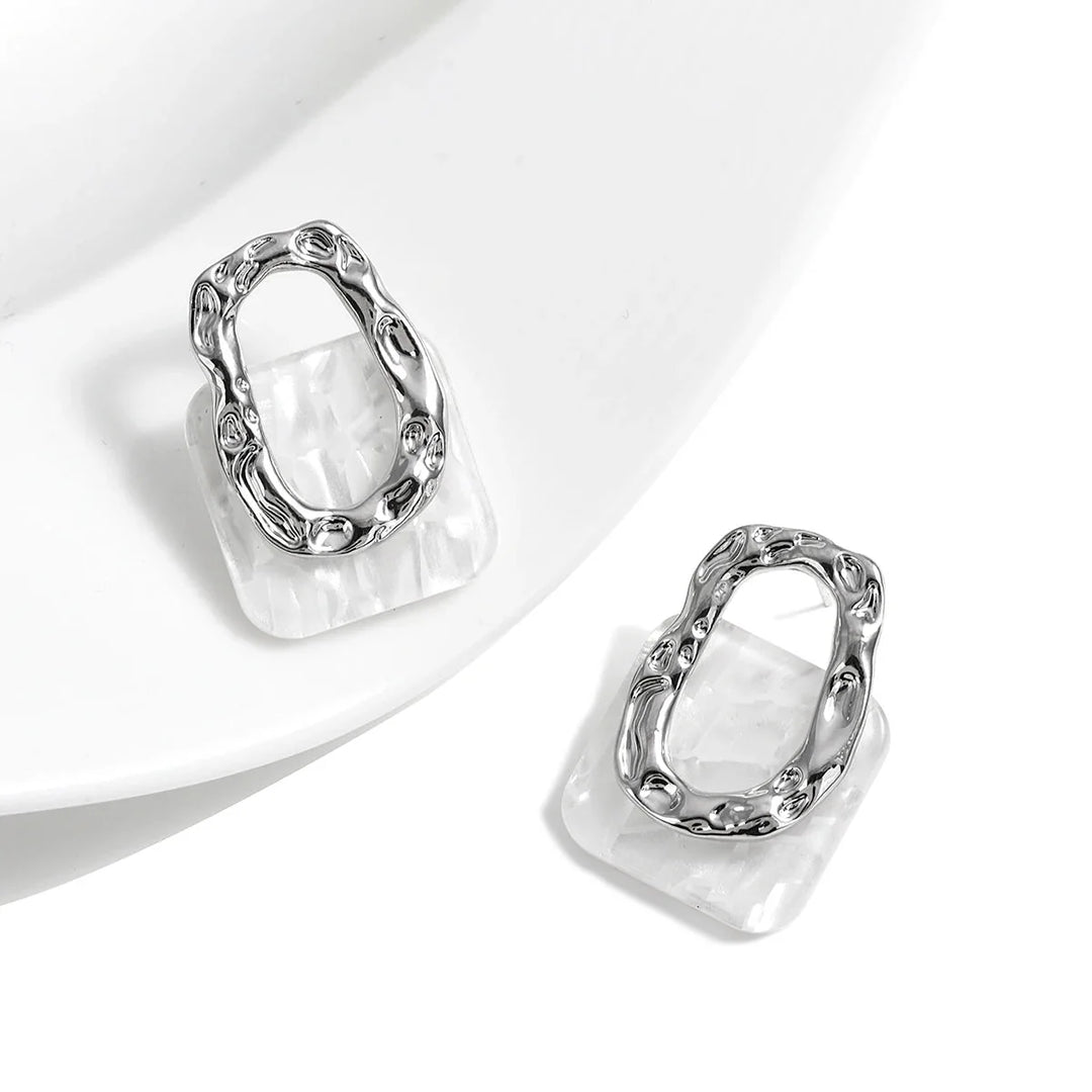 BowLift | Classy Geometric Square Earrings