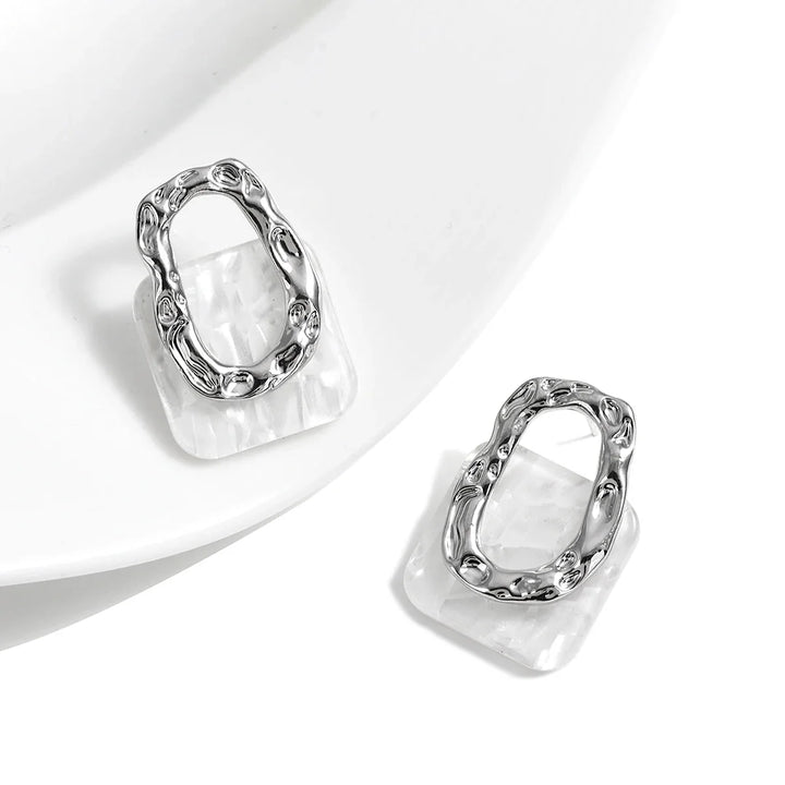 BowLift | Classy Geometric Square Earrings