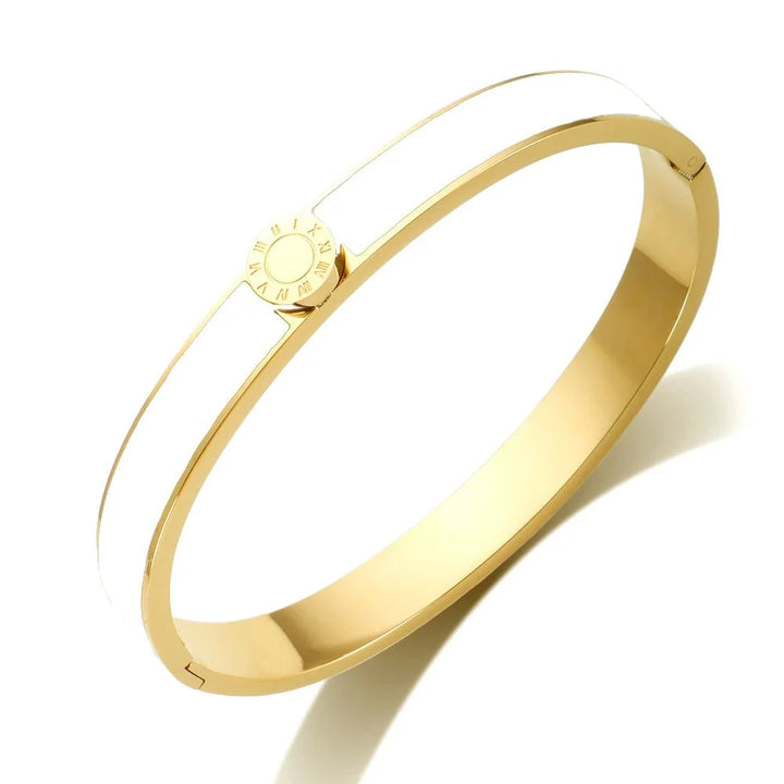 BowLift | Classy Roman Numeral Bangle Bracelet and Rings