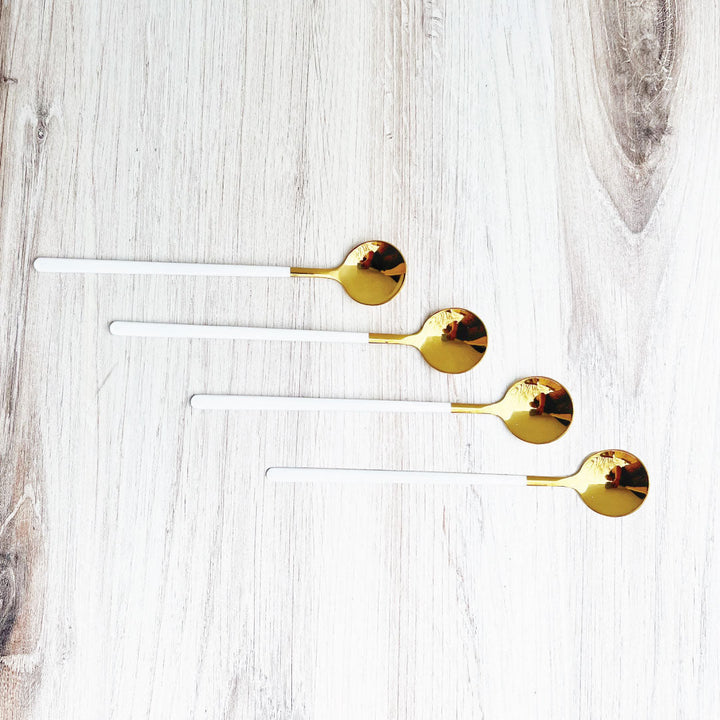 BowLift | Trendy Espresso & Dessert Spoon Set with 4 Pieces