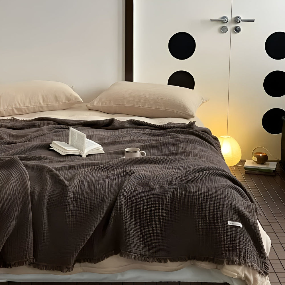 BowLift | Cotton Crinkle Tassel Blanket