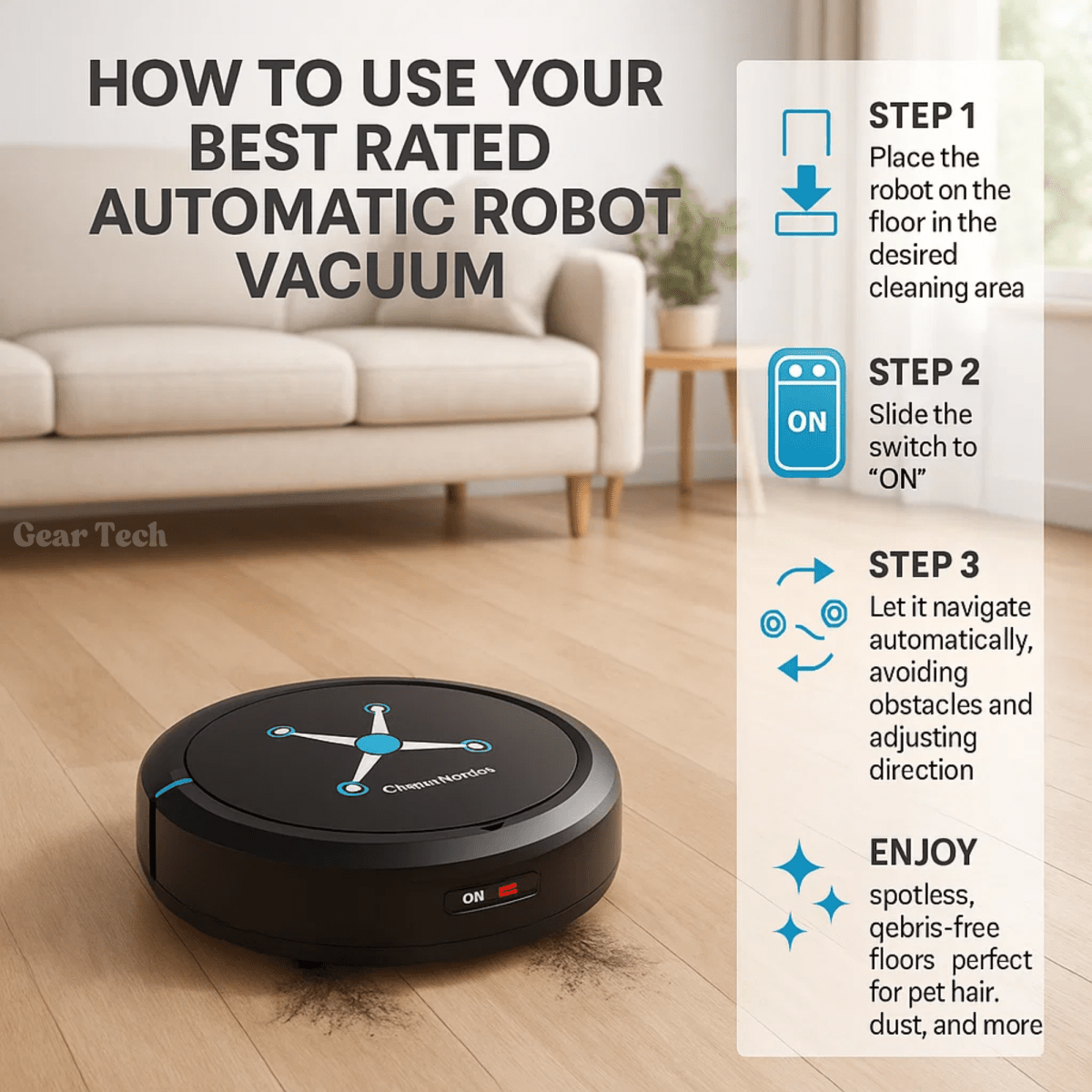 BowLift | Cleanbot – Smart Robot Vacuum and Mop for Effortless Floor Cleaning