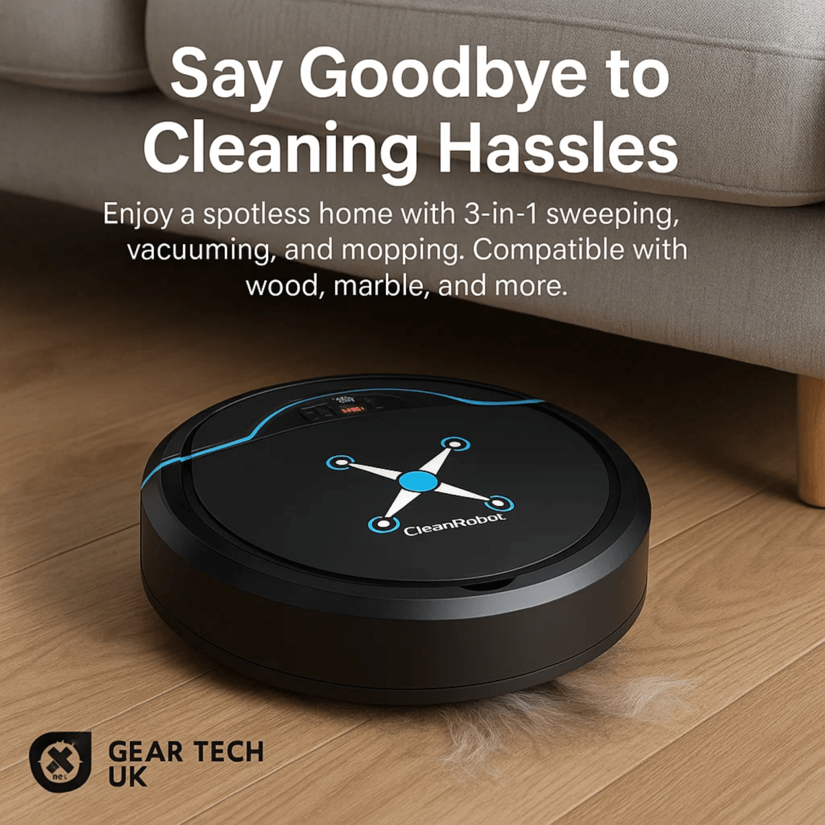 BowLift | Cleanbot – Smart Robot Vacuum and Mop for Effortless Floor Cleaning