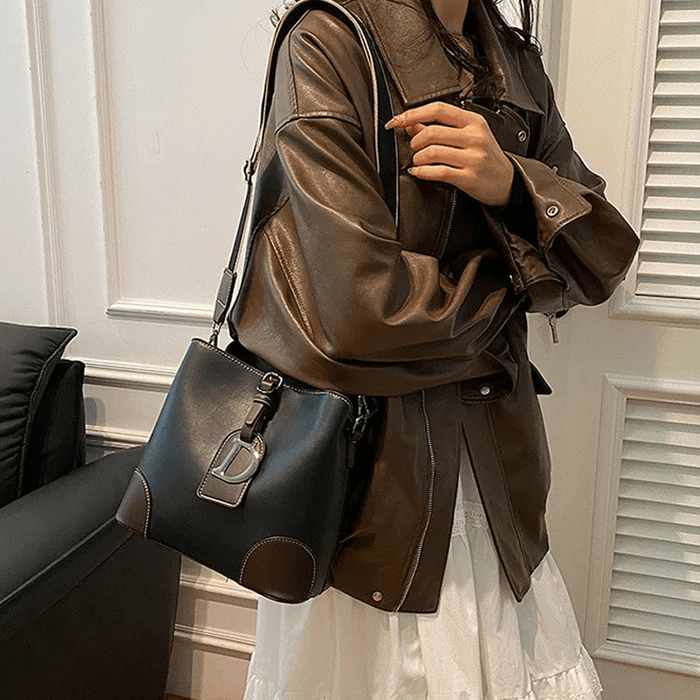 BowLift | AllureLuxe | Elegant Leather Shoulder Bag Stylish Design
