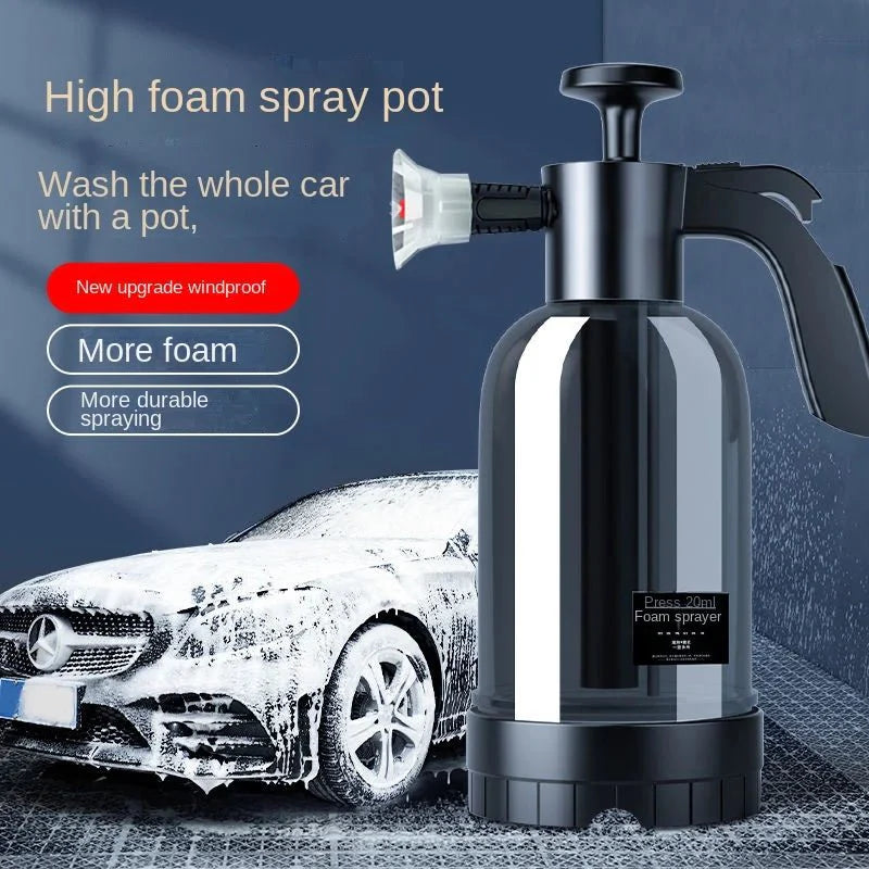 BowLift | CleanPro 2L Foam Sprayer – Hand Pump with Versatile Nozzles for Car Wash, Window Cleaning, and Garden Irrigation