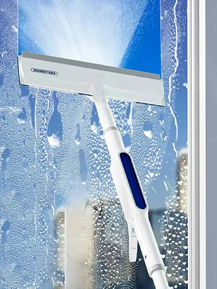 BowLift | CleanView 3-in-1 Window Wiper – Integrated Spray, Microfiber Cleaning, and Streak-Free Shine