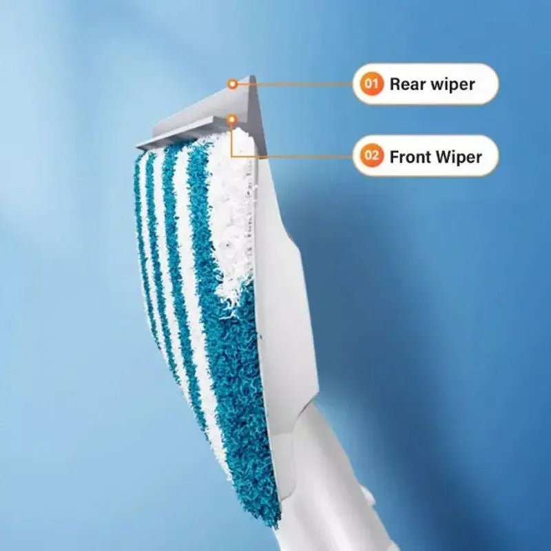 BowLift | CleanView 3-in-1 Window Wiper – Integrated Spray, Microfiber Cleaning, and Streak-Free Shine