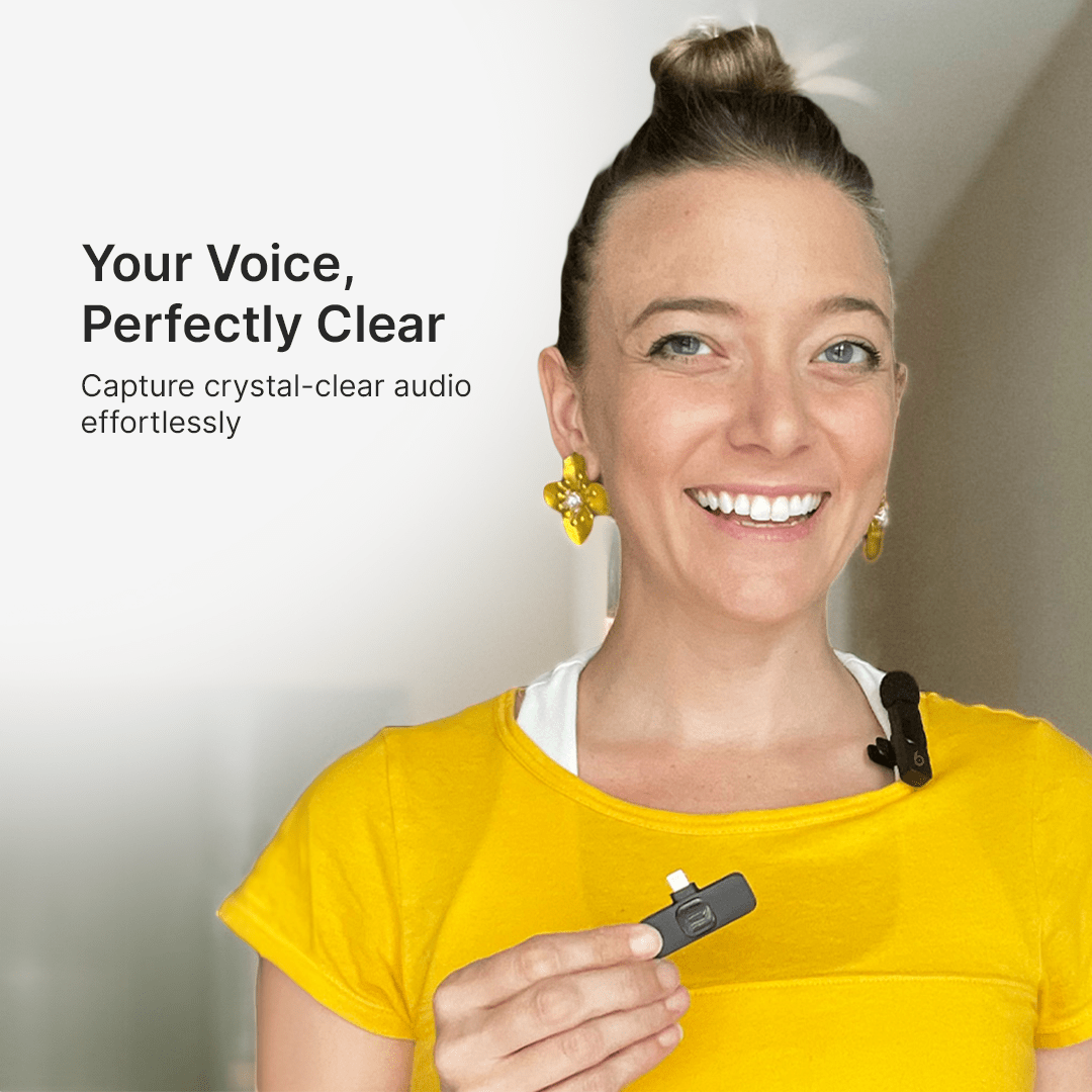 BowLift | Mini Wireless Lavalier Micophone | For Content Creators & Video Recording