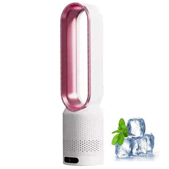 Portable Bladeless Fan with Air Purification and Remote Control | Bowlift